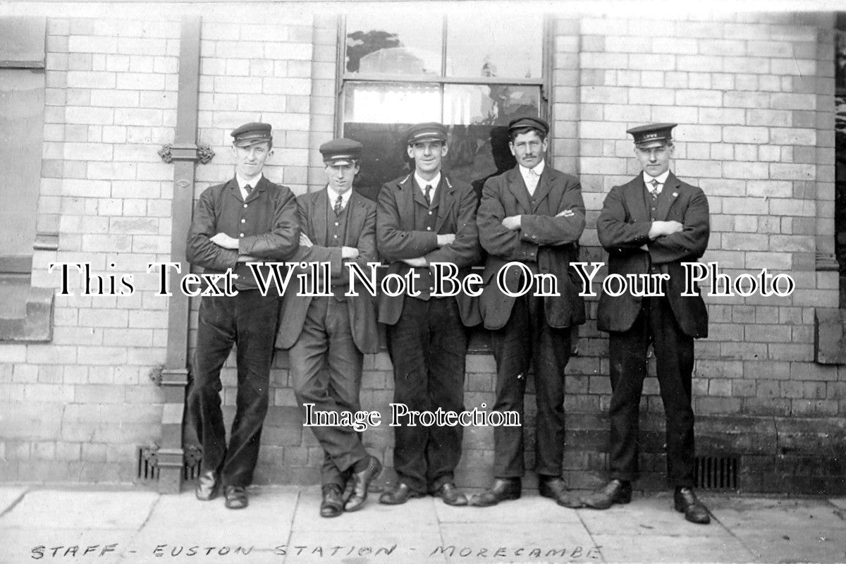 LA 253 - Staff Of Euston Railway Station, Morecambe, Lancashire