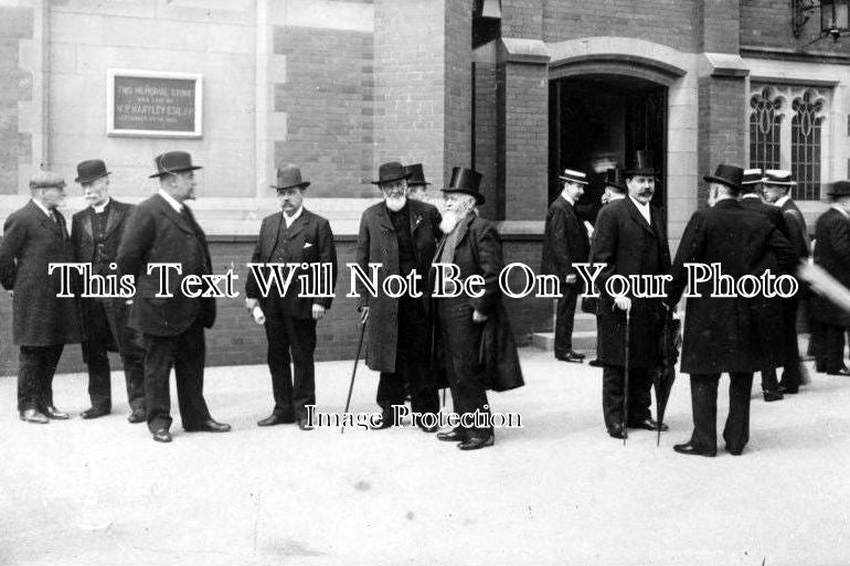 LA 255 - Sir W P Hartley Laid Foundation Stone, Colne Hospital, Lancashire c1921