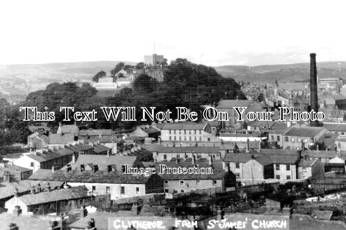LA 2693 - Clitheroe From St James Church, Lancashire
