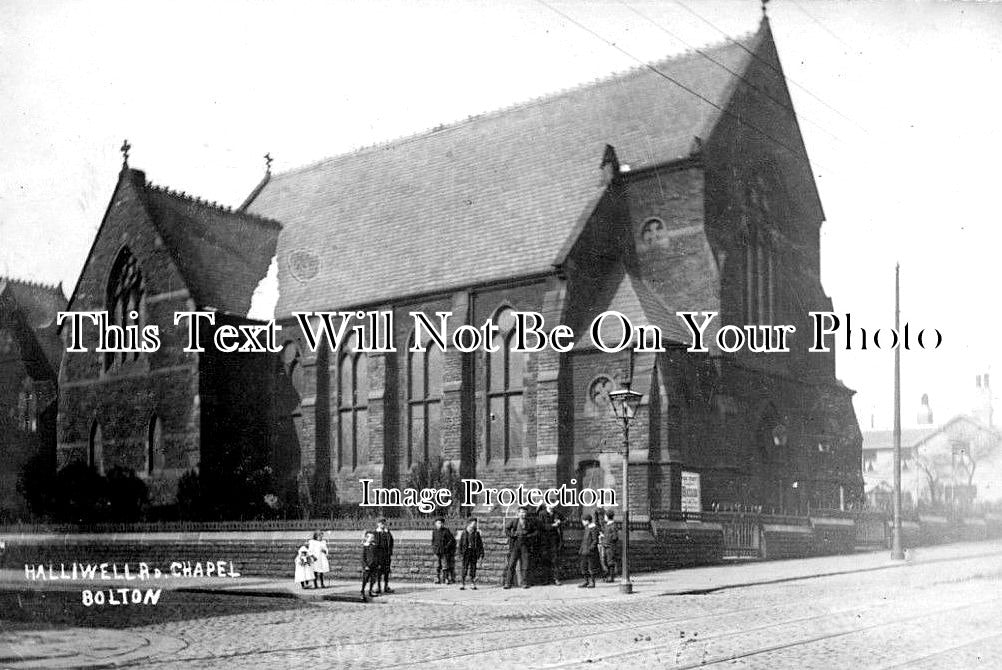 LA 2704 - Halliwell Road Chapel, Bolton, Lancashire c1906