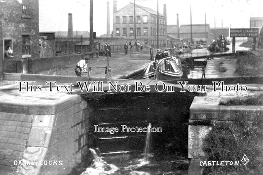 LA 2831 - Castleton, Rochdale, Canal Locks, Lancashire c1905