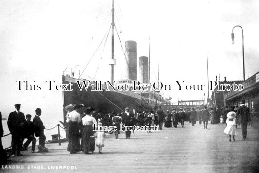 LA 2837 - White Star Line SS Oceanic, Liverpool, Lancashire c1907