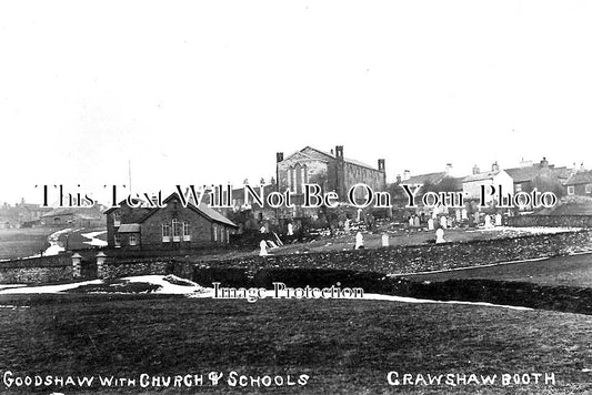 LA 2888 - Church & Schools Crawshawbooth, Goodshaw, Lancashire