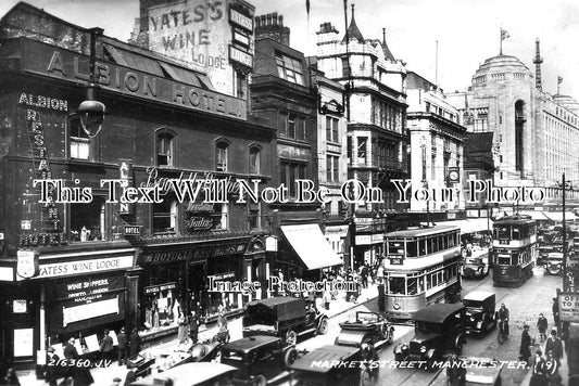 LA 2938 - Market Street, Manchester, Lancashire c1938