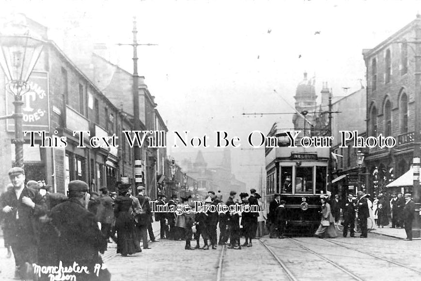 LA 2964 - Manchester Road, Nelson, Lancashire c1906