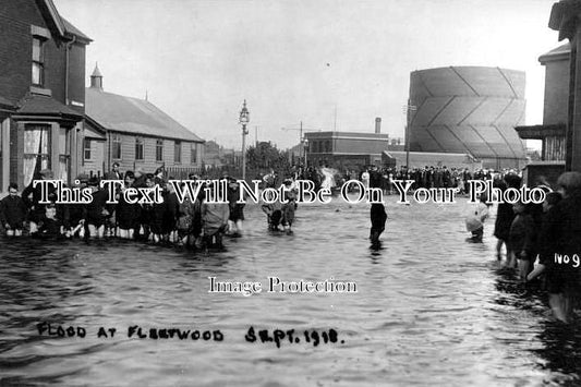 LA 3 - Flood At Fleetwood, Lancashire c1918