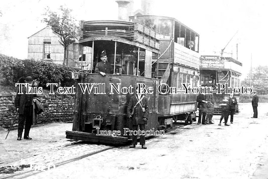 LA 3009 - Steam Electric Tram, Littleborough, Rochdale, Lancashire c1905