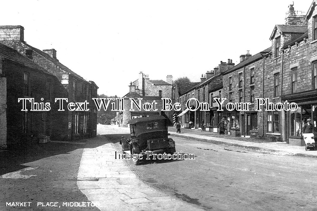 LA 3057 - Market Place, Middleton, Lancashire c1929