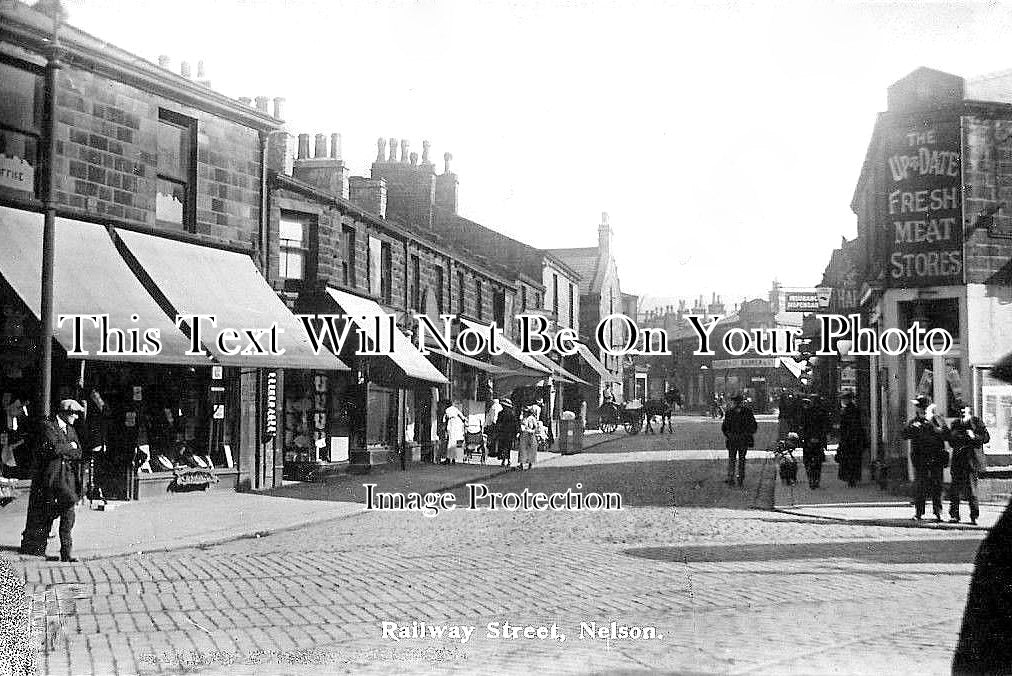 LA 3073 - Railway Street, Nelson, Lancashire c1919