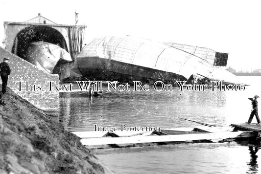 LA 3074 - Mayfly Naval Airship Wreck, Barrow In Furness, Lancashire 1911