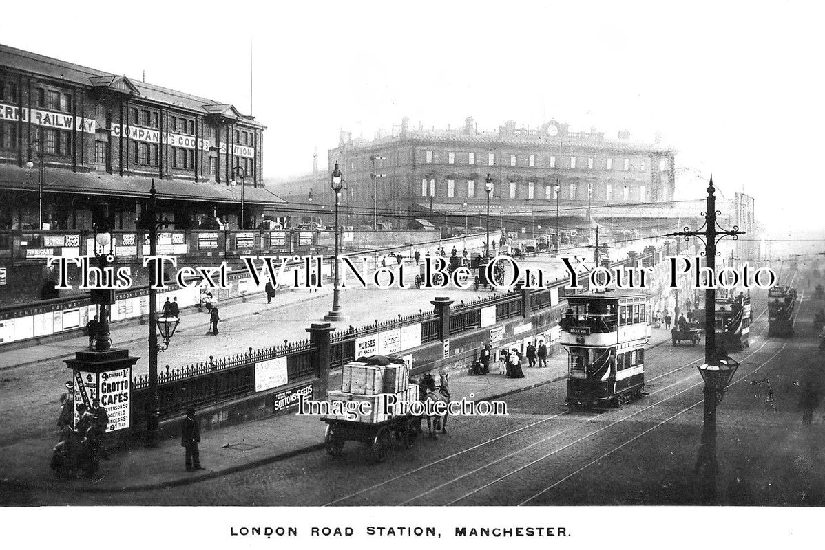 LA 3133 - London Road Railway Station, Manchester, Lancashire 1911