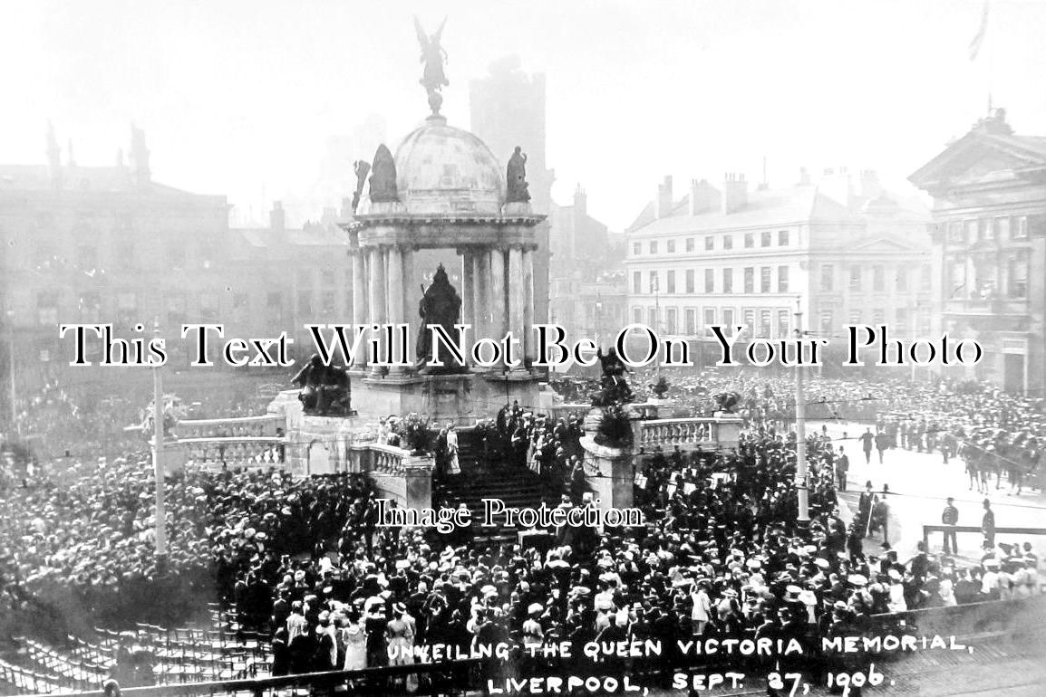 LA 3136 - Unveiling Queen Victoria Memorial, Liverpool, Lancashire 1906