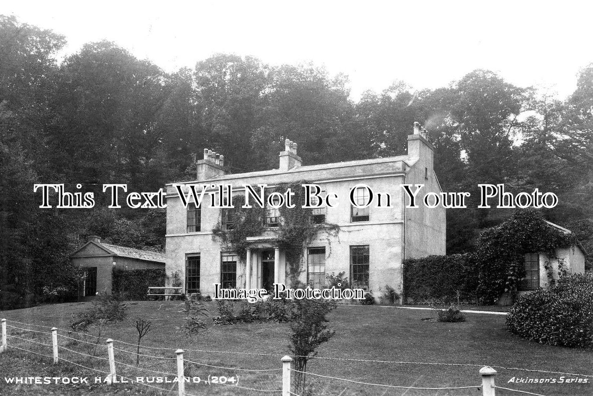 LA 3200 - Whitestock Hall, Rusland, Lancashire c1906