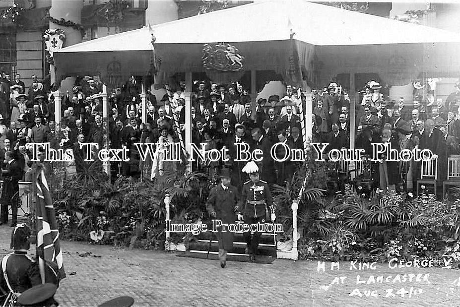 LA 3201 - HM King George V At Lancaster Town Hall, Lancashire 1912