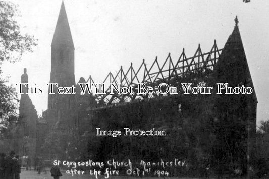 LA 322 - St Chrysotoms Church Fire, Manchester, Lancashire 1904