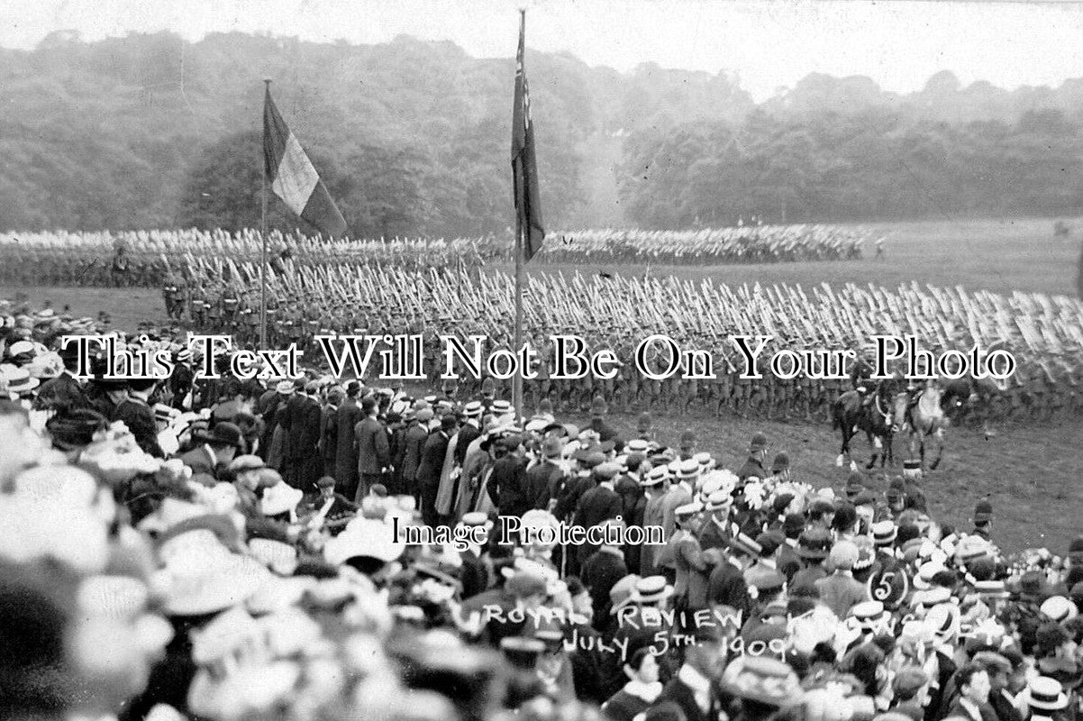 LA 3293 - Royal Review Of Troops, Knowsley Camp, Liverpool, Lancashire c1909