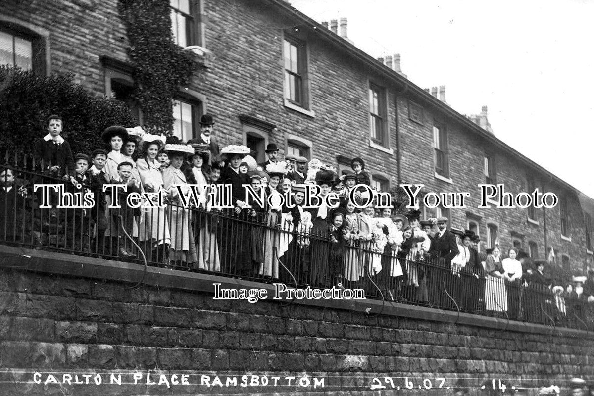 LA 3298 - Carlton Place, Ramsbottom, Lancashire c1907