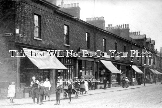 LA 3307 - Shops, Lloyd Road, Burlington Street, Manchester, Lancashire