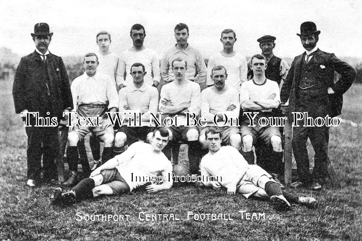 LA 3337 - Southport Central Football Team, Lancashire