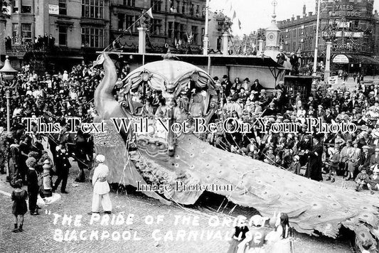 LA 3343 - The Pride Of The Orient Peacock, Blackpool Carnival 1924