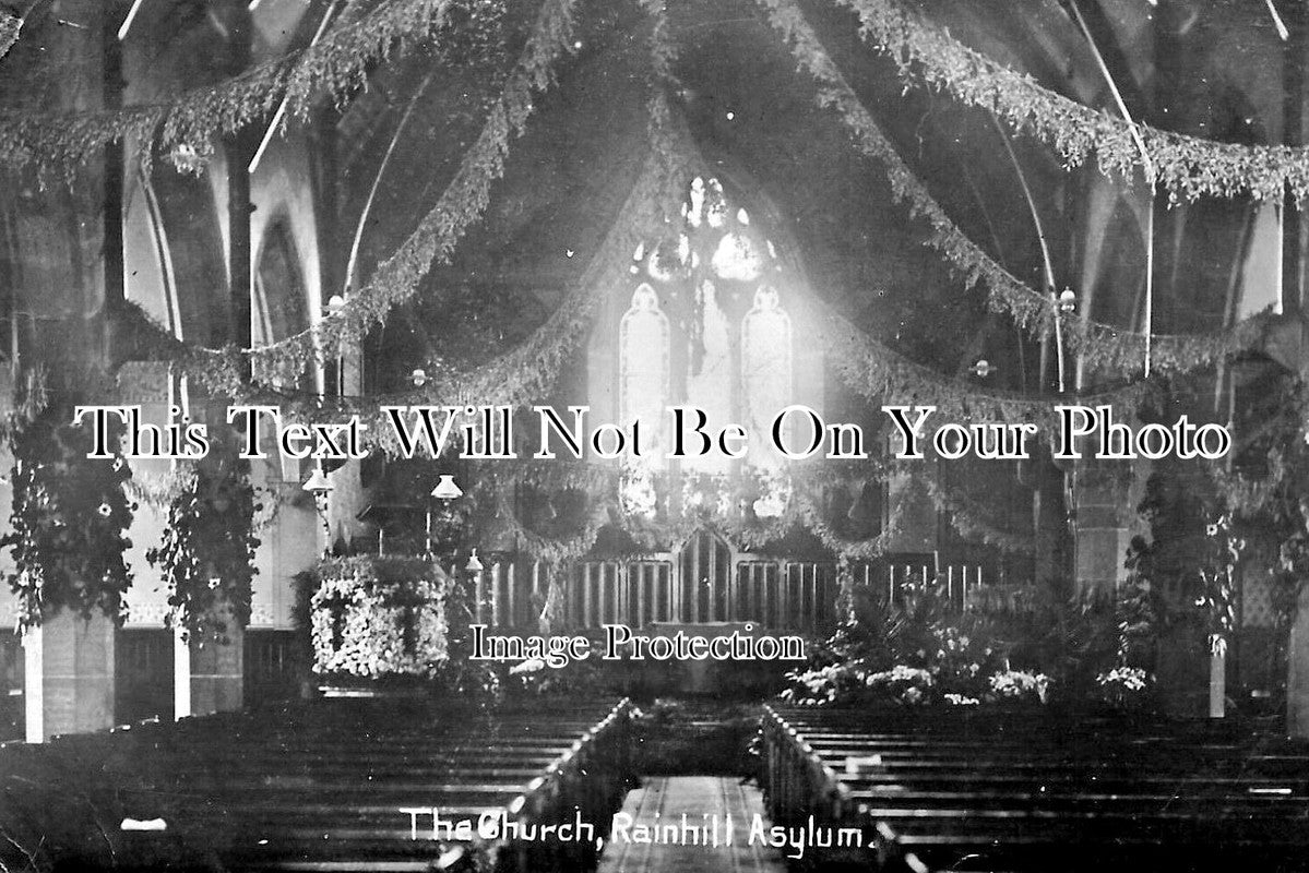LA 3367 - Rainhill Asylum Church, Lancashire c1918