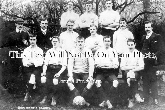 LA 3396 - Dick Kerrs Sparks Football Team, Preston, Lancashire 1903-04