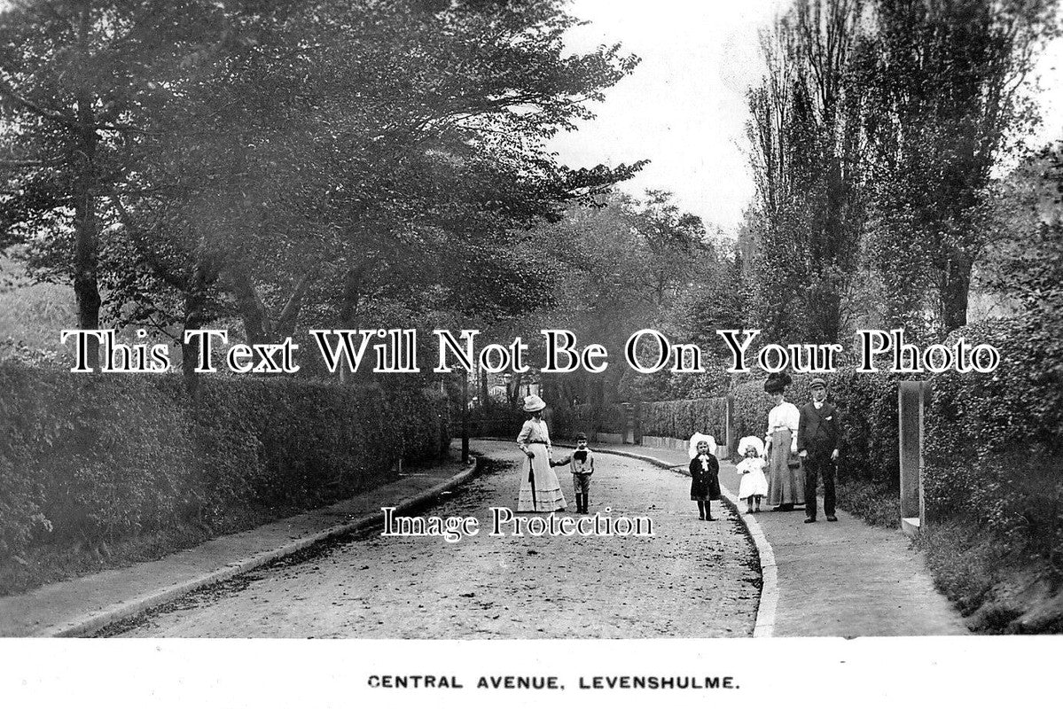 LA 3412 - Central Avenue, Levenshulme, Manchester, Lancashire c1917