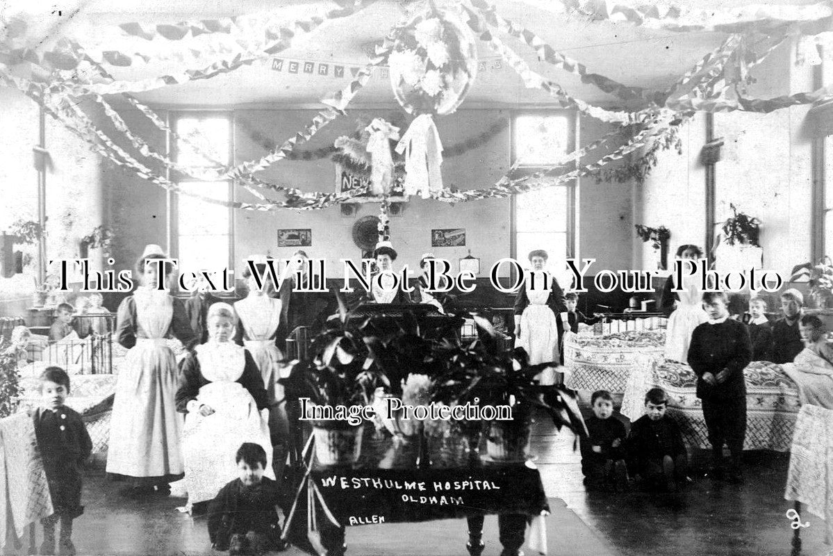 LA 3422 - Childrens Ward, Westhulme Hospital, Oldham, Lancashire c1908