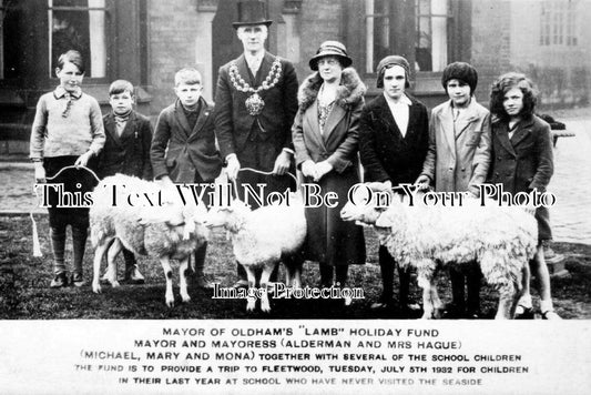 LA 3479 - Mayor Of Oldham Lamb Charity Fund, Trip To Fleetwood 1932