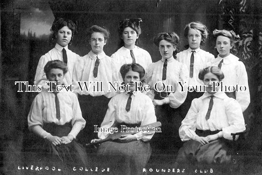 LA 3481 - Liverpool College Rounders Club, Lancashire