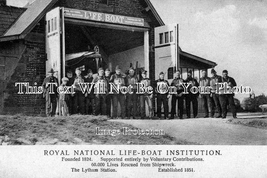 LA 3496 - Lytham Life-Boat Station & Crew, Lancashire
