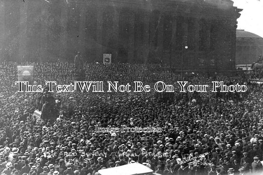 LA 3520 - Liverpool General Transport Strike, Lime Street, Lancashire 1911