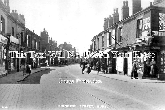 LA 3526 - Princess Street, Bury, Lancashire c1934