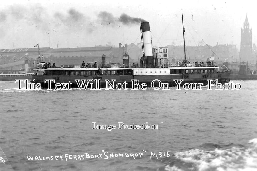 LA 3538 - Liverpool Wallasey Mersey Ferry Snowdrop, Lancashire