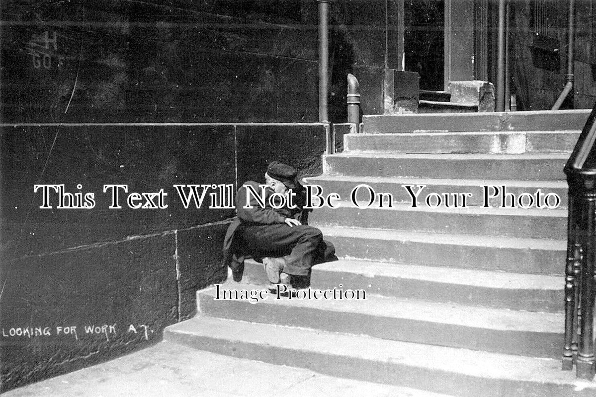 LA 3574 - Liverpool Looking For Work, Lancashire c1909