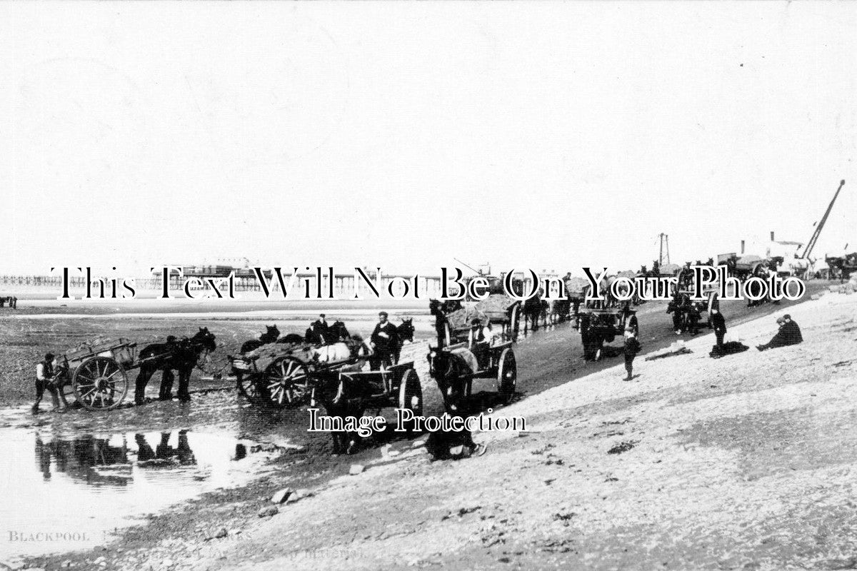 LA 358 - Carting Sand, Blackpool Promenade Works, Lancashire