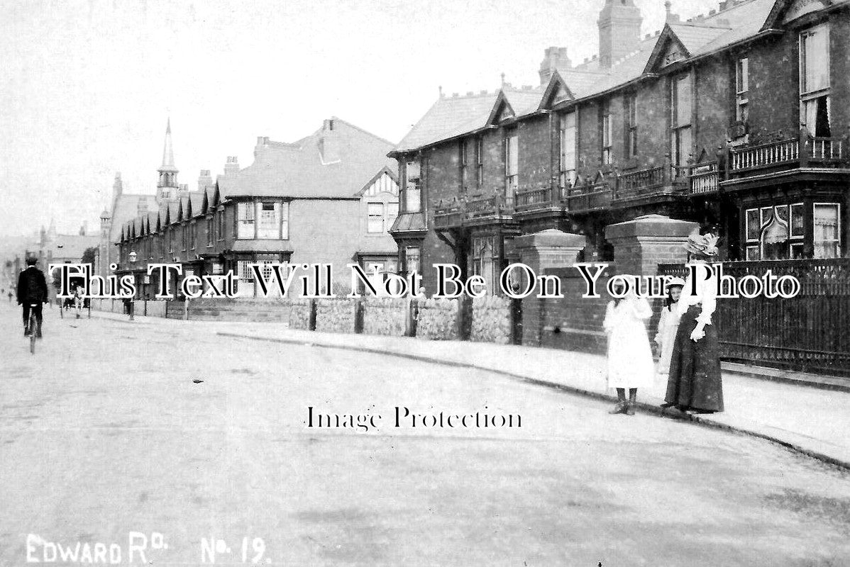 LA 3597 - Edward Road, Shaw, Oldham, Lancashire c1910