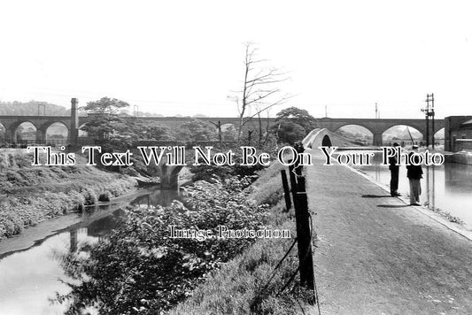 LA 3610 - The Aquaduct & Viaduct, Clifton, Salford, Lancashire c1936