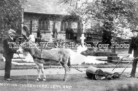 LA 3611 - Mowing Churchyard, Leyland, Lancashire
