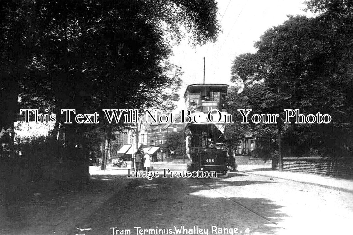 LA 3695 - Tram Terminus, Whalley Range, Manchester, Lancashire