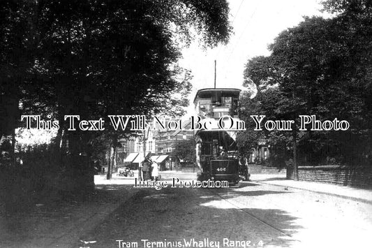 LA 3695 - Tram Terminus, Whalley Range, Manchester, Lancashire