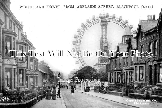 LA 3719 - Wheel & Tower From Adelaide Street, Blackpool, Lancashire