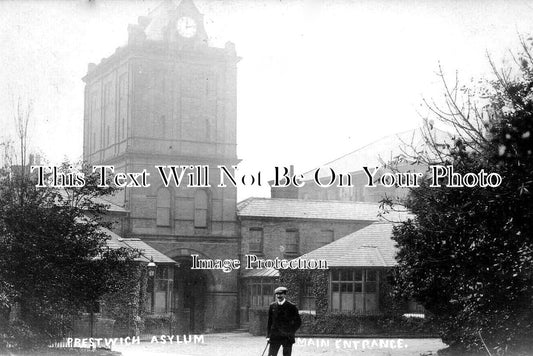 LA 3780 - Main Entrance, County Asylum, Prestwich, Lancashire