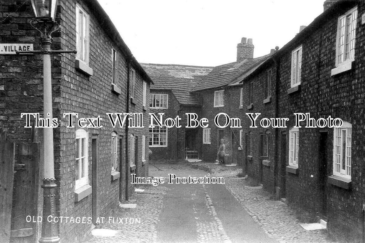 LA 3874 - Old Cottages, Flixton, Lancashire