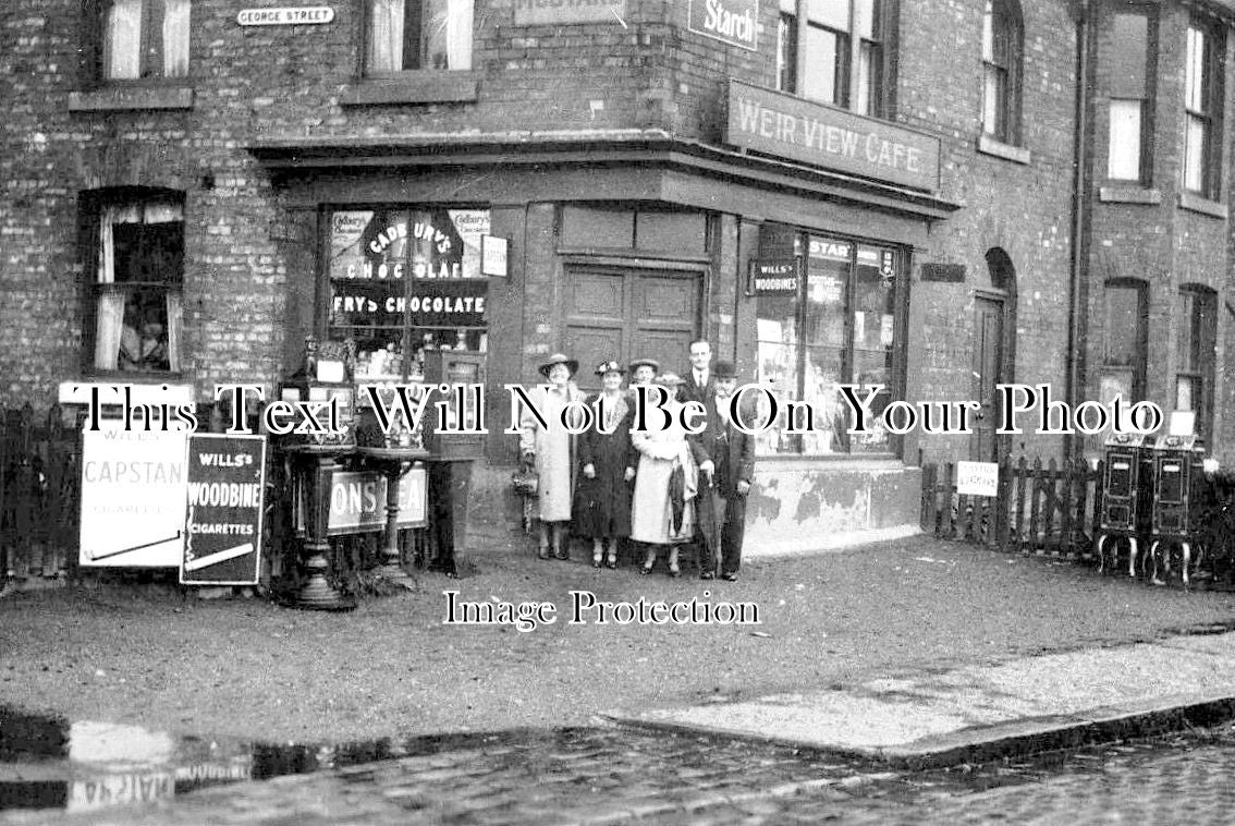 LA 3897 - Weir View Cafe, George Street, Manchester, Lancashire c1908