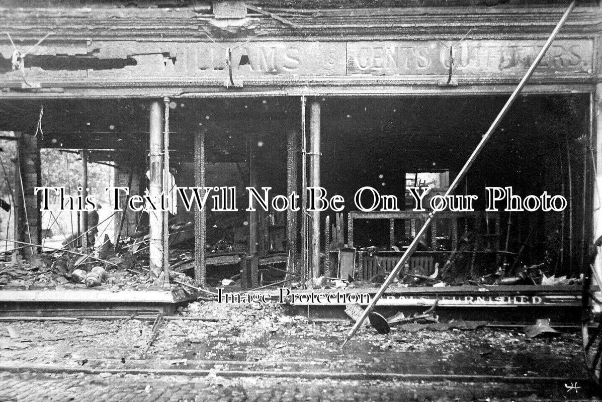 LA 3940 - Shop Fire, Williams Store, Accrington, Lancashire 1910