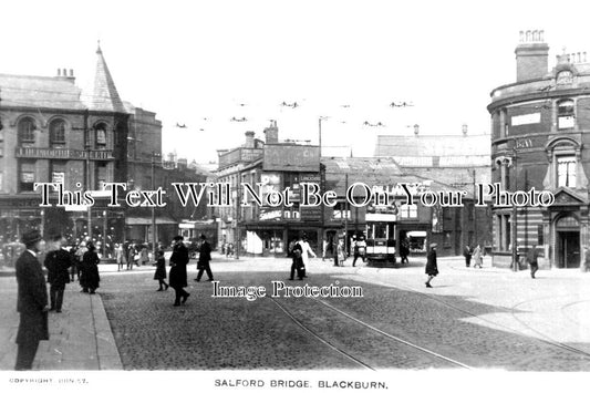 LA 3962 - Salford Bridge, Blackburn, Lancashire c1928