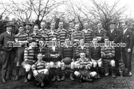 LA 3968 - Rusholme Rugby Team, Lancashire