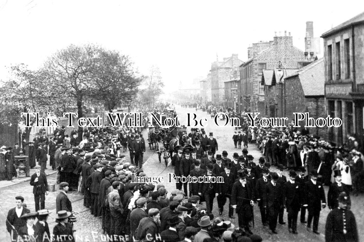 LA 3985 - Lady Ashtons Funeral, Lancaster, Lancashire c1905