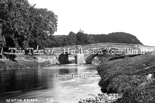 LA 4025 - Newton Bridge, River Hodder, Newton In Bowland c1910